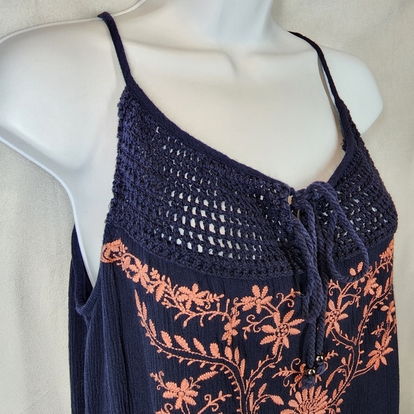 Umgee embroidered spaghetti strap blouse - Picture 1 of 10